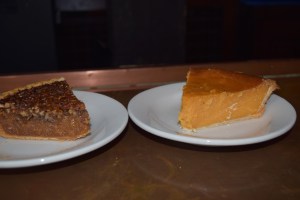 Pecan pie and sweet potato pie 