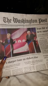 So the Washington Post opted for this cover...no mention of MLK day though...