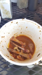 All that remained of the gumbo