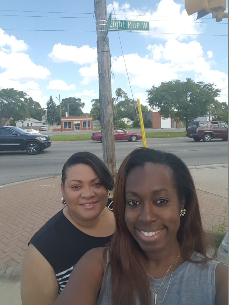 Kim and Val on 8 Mile