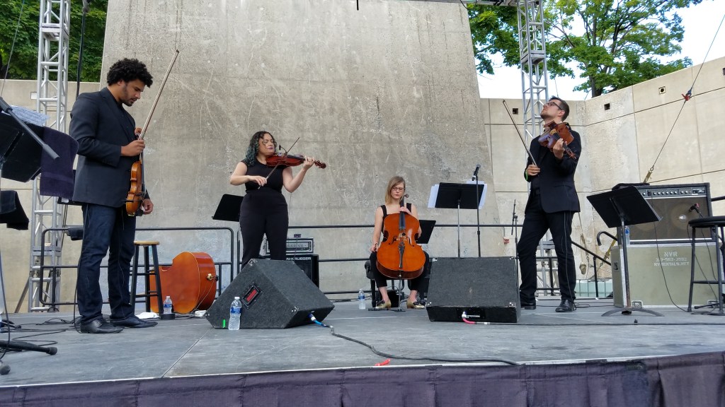PUBLIQuartet performing at the Jazz Festival