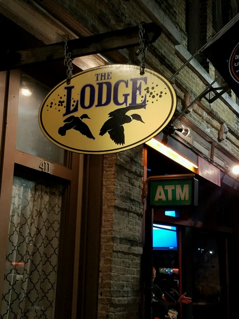 Our venue of choice for the night ... $2 shots of fireball will get you every time