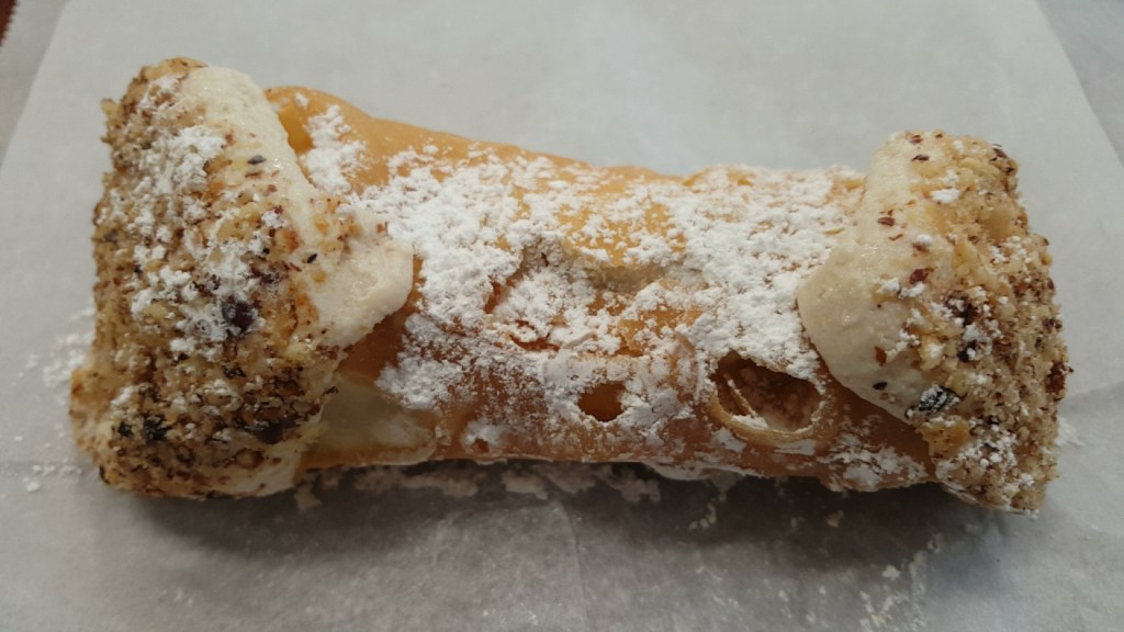 Hazelnut cannoli