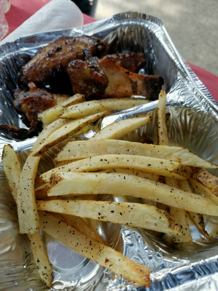 Wings and fries from Brunchys 