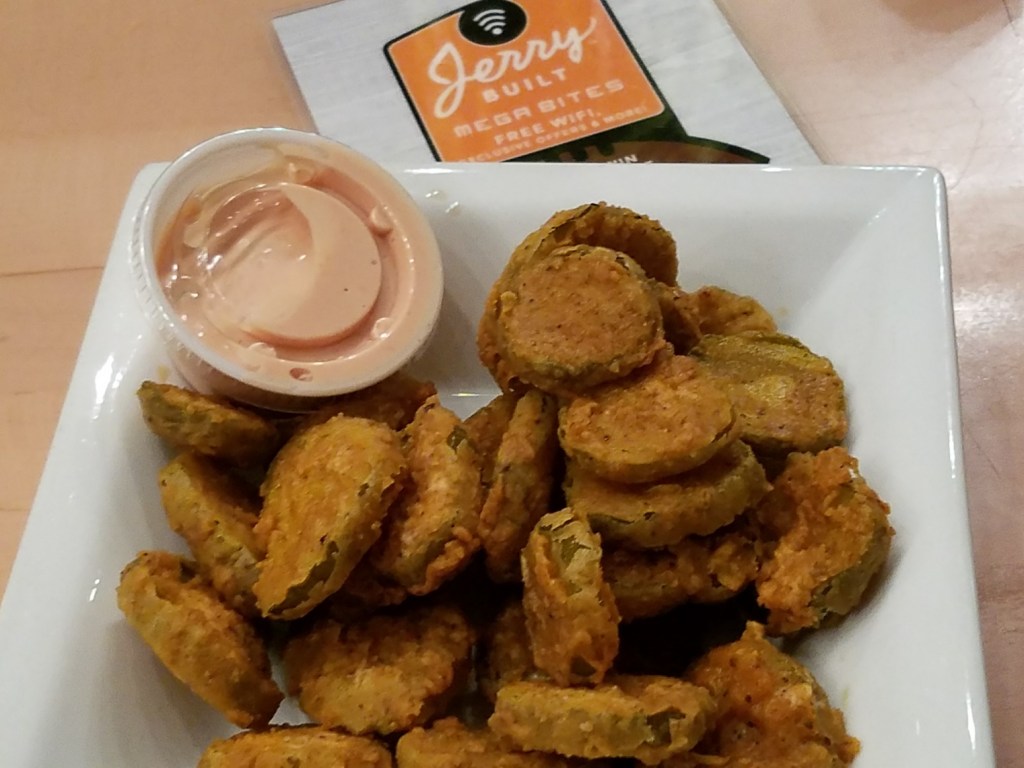 Fried pickles are one of 2 Girls Who Travel favorite appetizer to order at any restaurant. These were pretty good.